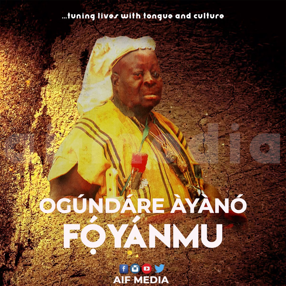 dunduncentre's tweet photo. Nínú ìgbìyànjú ti wa ní @aif_media láti gbé ìjìnlẹ̀ èdè Yorùbá ní arugẹ, ní ọjọ́ òní, a ṣe ìpinnu láti bu ọlá fún ọ̀jìnmì akéwì ìjálá ọdẹ—James Amuda Ayano Ogundare Foyanmu—tí o ti sídẹ lọ.
Access here:
https://t.co/h5gmIkh4aq
#aifmedia #folkmusic #ogbomoso #ijala https://t.co/vcm7C95nUw