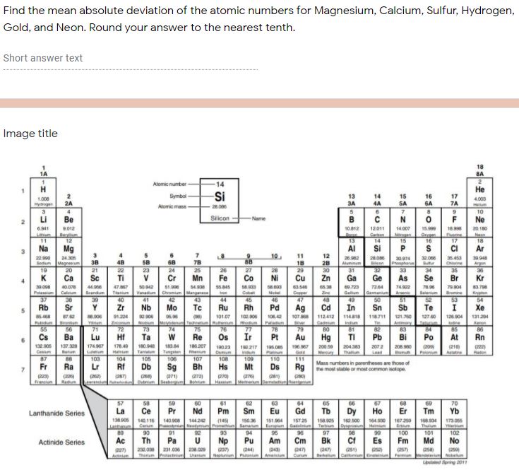MissBohr_Math's tweet photo. Can you use the periodic table in math class?? I SAY YES! @IMMSLions @CastleberryISD #crosscurricular #funmathclass https://t.co/R5x37W35yh