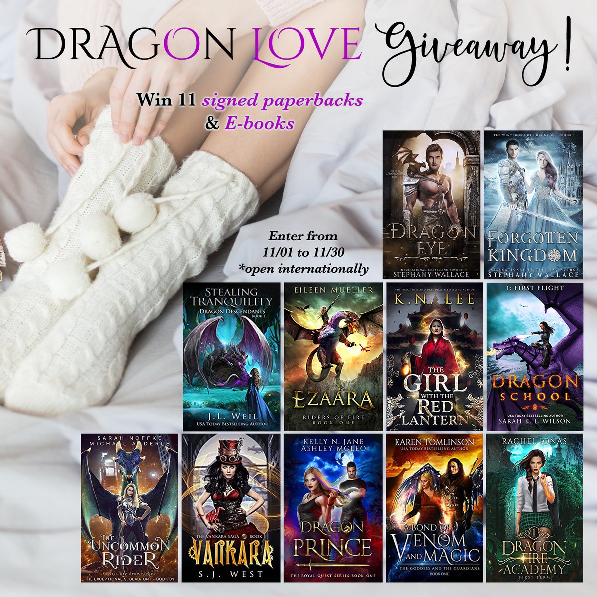 #GiveawayAlert 
★DRAGON LOVE GIVEAWAY★
Do you love reading about bad-ass Dragons and their fearless riders? Then let your bookworm heart rejoice, this is your chance to win BIG! 
2 Winners will be chosen!
bit.ly/dragonlovegive…
#KindleUnlimited #fantasybooks #dragons #Kindle