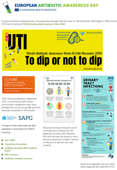 AMSLothian's tweet image. Tomorrow is #EuropeanAntibioticAwarenessDay we have updated our intranet page with lots of resources #dontbeadipstick #WAAW2020 thanks to @elizbeech for the inspiration "to dip or not to dip"
