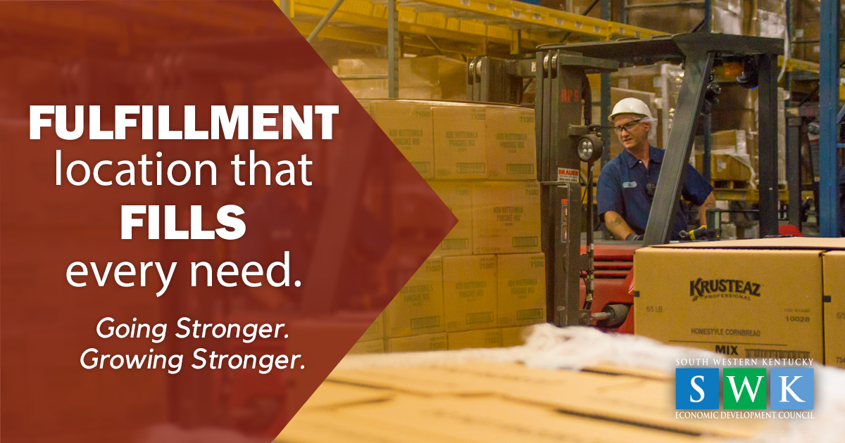 SW Kentucky is the fulfillment location filling every need: An affordable workforce that’s agile, attentive to customer needs. Central location + fast interstate access; most major cities within a 1-day drive. See more at southwesternky.com/your-site. #GrowSWKentucky