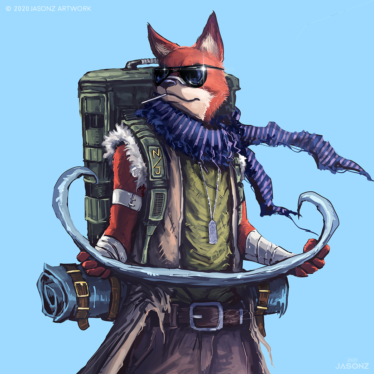 Fox Adventurer #character #fanart #digital