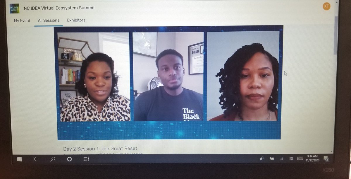 KDawnSeven's tweet image. Day 2-NC IDEA&apos;s Ecosystem Summit underway!  Members of the NC Black Entrepreneurship Council are presenting and sharing powerful wisdom re: the importance of intentionally optimizing &amp;amp; resourcing Black entrepreneurs in NC.
#NCecosystem 
#InclusiveEcosystem
#BlackEntrepreneurship