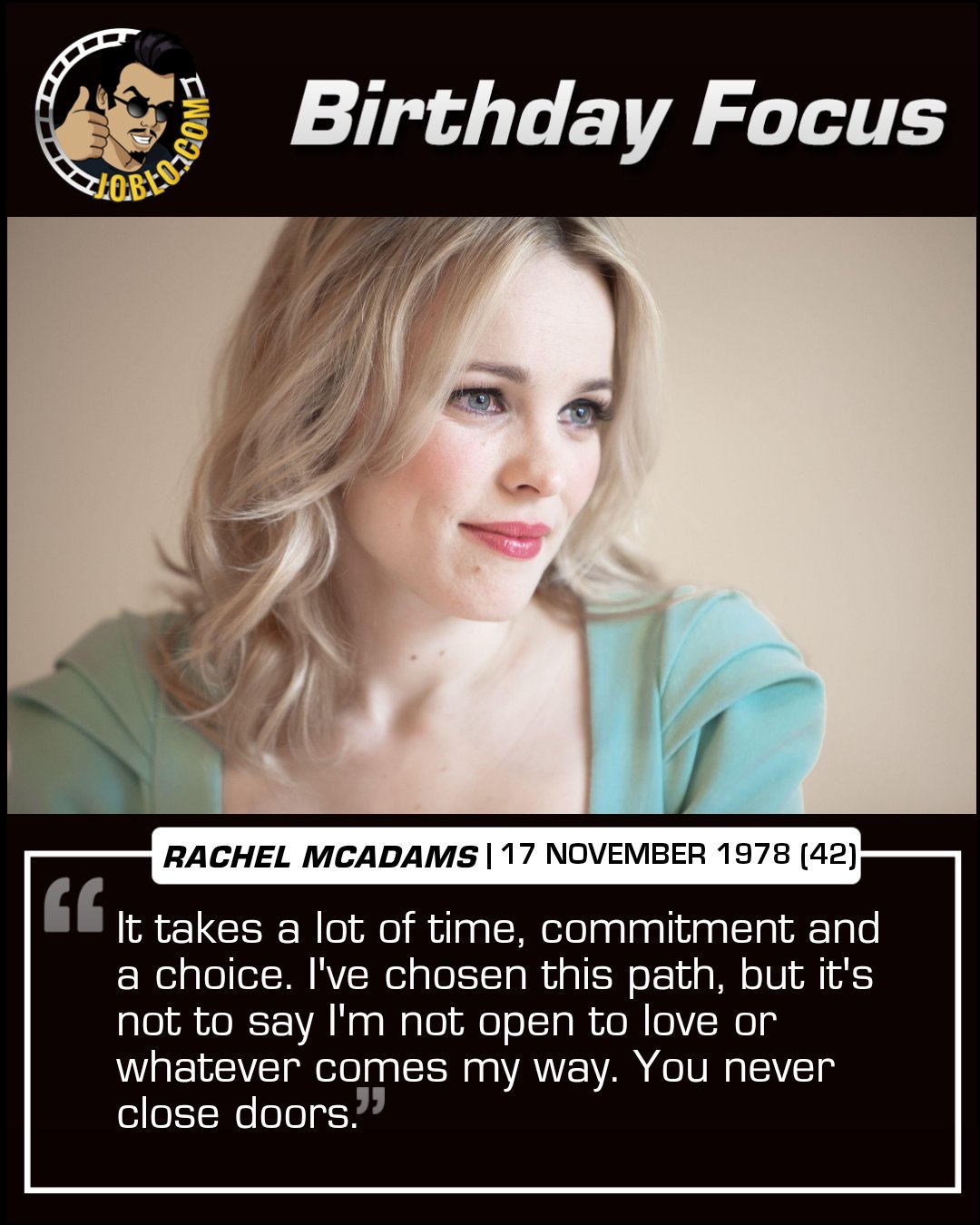 Happy 42nd birthday to Rachel McAdams! 