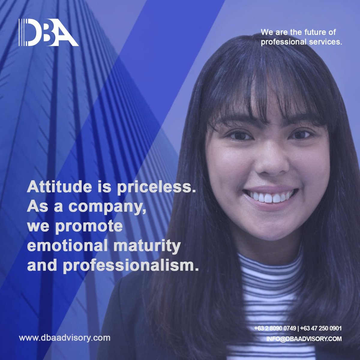As a values-based company, we are committed to empowering our people, so we can help more clients grow their business. For more information, visit: dbaadvisory.com
#DBAAdvisory #DBACreative #GrowYourBusiness #WeAreTheFuture #virtualassistant #administrativeassistant