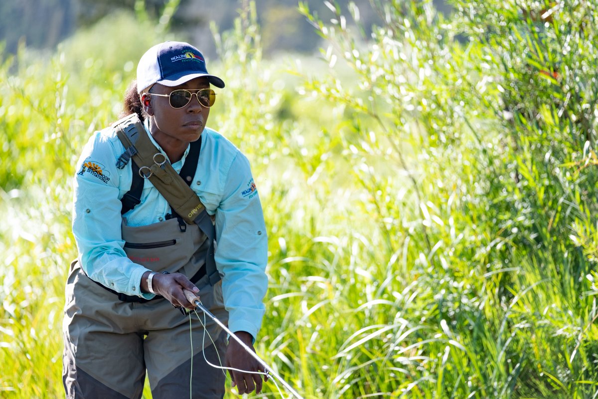 PHWFF's tweet photo. "For me, #flyfishing is more than just catching a fish. It's something you can't replicate any other way. I get a chance to be in the moment, and only in that moment in that time. I can't get that anywhere else." - CPT (ret) U.S. Army https://t.co/NbjwHgeDQg