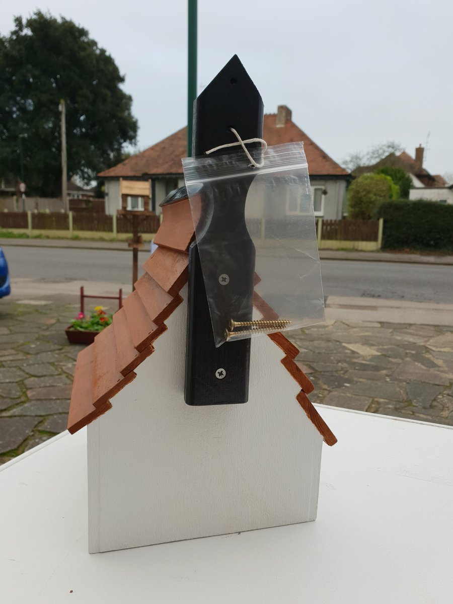 BognorS's tweet photo. Selling for Mens Sheds Climping.
Lovingly handmade beautiful bird house.
#shoplocal #mensshed #wildbirds https://t.co/tsLNDY9Bl5