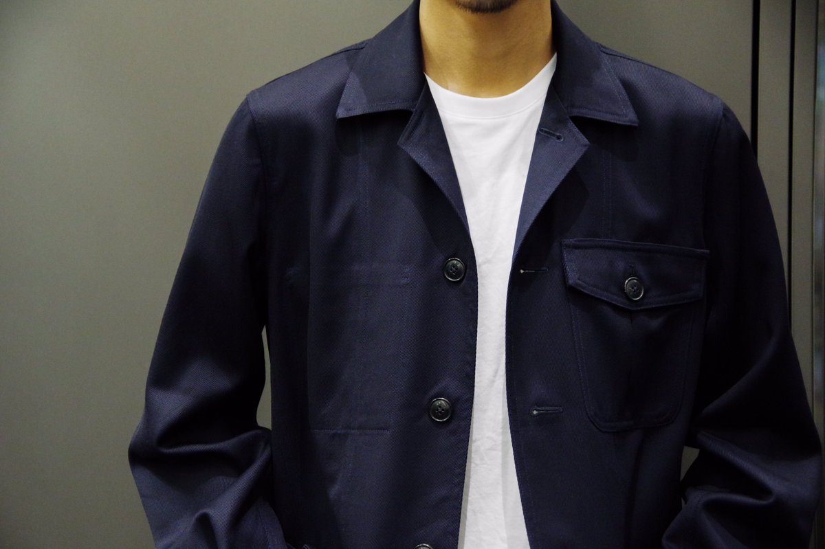 くすみ水色 q retailor別注 les lestonサファリジャケット - 通販