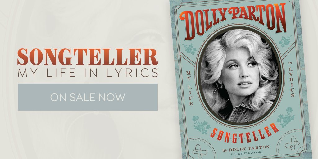 “Songteller: My Life in Lyrics” is finally here! I revisited many memories and opened up my archives to share the stories behind 175 of my songs in my first-ever lyric book! Get your copy today: dolly.chroniclebooks.com