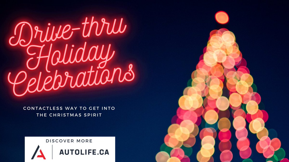 AutoLifeCA's tweet photo. Good news for all of the holly and jolly auto lovers there’s a new way to celebrate the season that is contactless &amp; COVID-19 safe! Check out AutoLife for #Christmas Light Drive-Thru’s around Ontario: https://t.co/jEjTKrRDIW https://t.co/AUYmqLGnEz