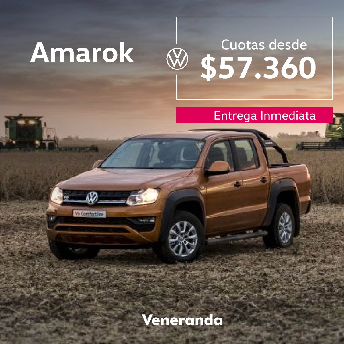 VenerandaSA's tweet photo. Aprovecha nuestra ENTREGA INMEDIATA y financia la #Amarok con en CUOTAS FIJAS con la mejor TASA ‼️

Consultanos 📲 https://t.co/9PiKZZiJ9B https://t.co/wGFwWmpUcu