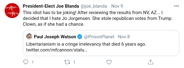 Sue Jorgensen for vote stealing!6/8