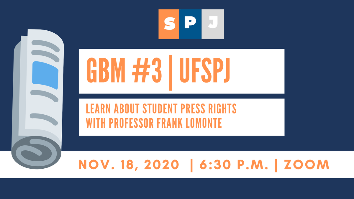 Join us Wednesday (that's tomorrow!) for a chance to learn all about your rights as a student journalist. We hope to see you there. Please check the Facebook event link for all of the details: rb.gy/rhvs8c!
