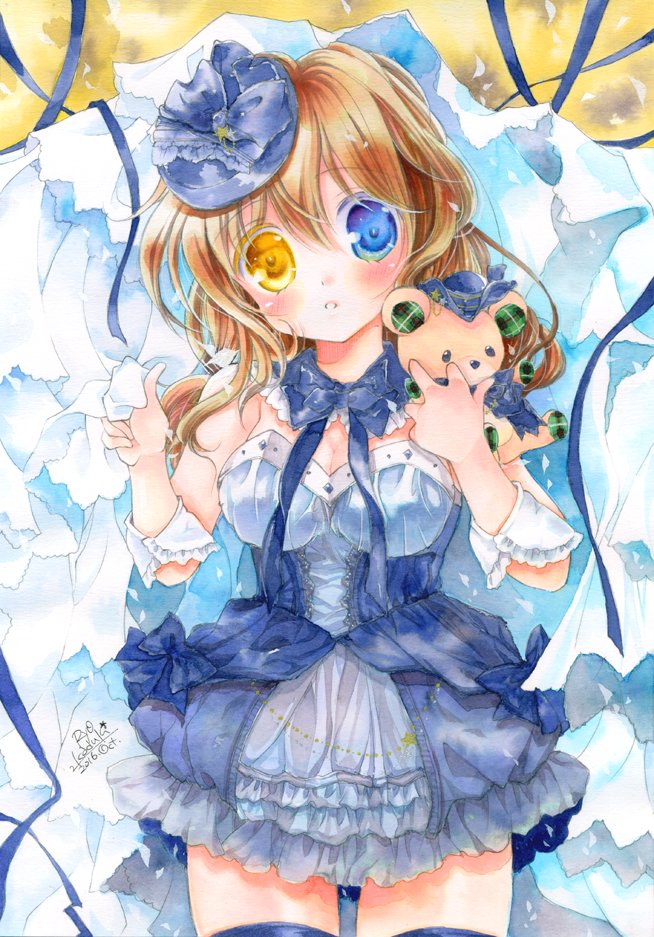 最初に描いた、シナモンロイヤルミルクティー(カラーインク)&シナモン伯爵←→リメイクの(コピック) 