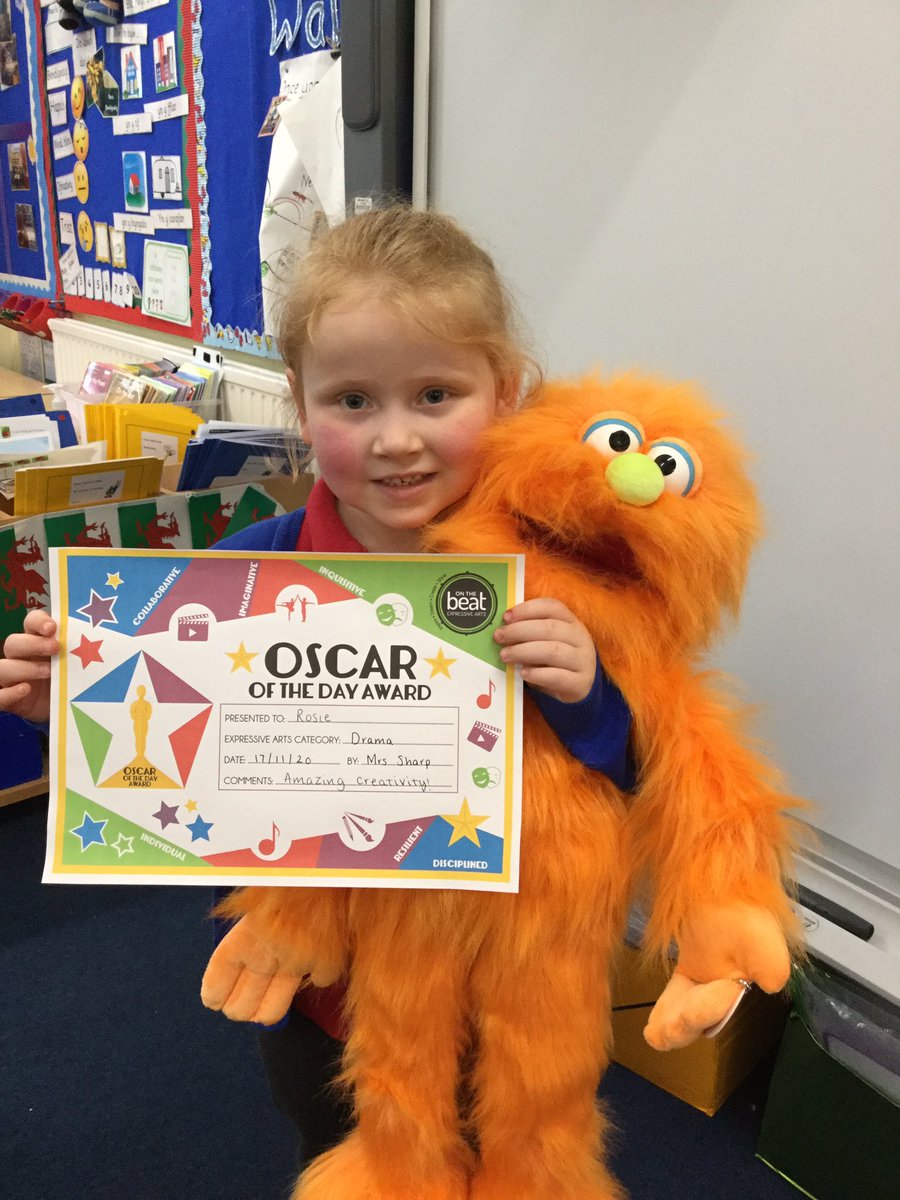 tripclass_1's tweet photo. What a fun and creative day we’ve had with @OnthebeatEA! We’ve also made a brand new friend called Mr Marmalade! Well done to our Oscar winner! 🥳 https://t.co/UbD82JXjqS