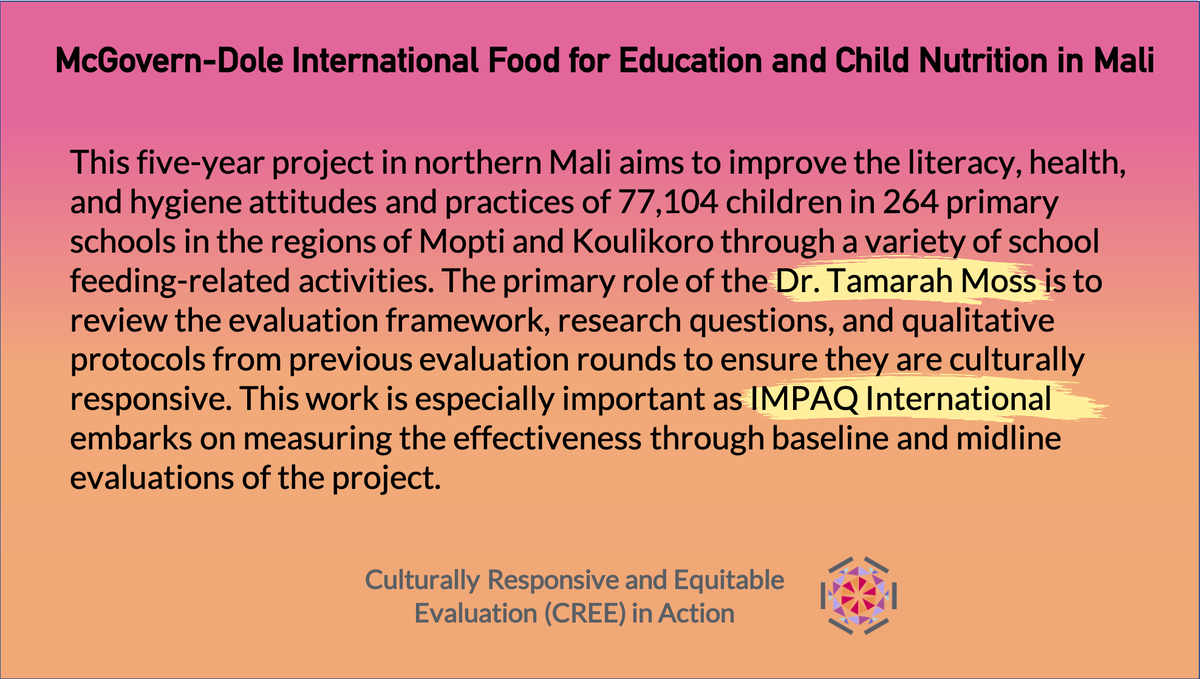 ExpandTheBench's tweet photo. Dr. Moss (@TMoss_PhD) is working with IMPAQ International (@impaqint) to put #CREEInAction in this international project focusing on child nutrition and food education. Read more about this project below!
Learn more about IMPAQ International's project: https://t.co/zWG67ihOoF https://t.co/vxD9kU026W