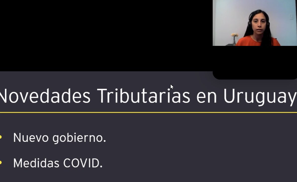 EY_Uruguay's tweet photo. Inés Eibe presenta las novedades de convenios en #Uruguay #MLI #BEPS #OECD @EY_Argentina @EY_Uruguay @MariaInesEibe https://t.co/TTB8DmSD9g
