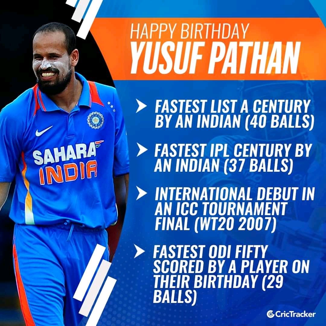 TEAM INDIA KI AAN BAAN SHAN.. HAPPY BIRTHDAY YUSUF PATHAN           