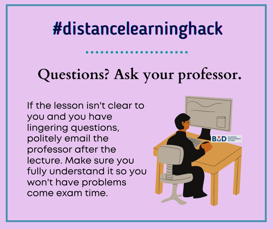 Bus_Mgmt_USA's tweet photo. Embrace #onlinecollege success with this #distancelearninghack! https://t.co/uFDVNS8Y5N
