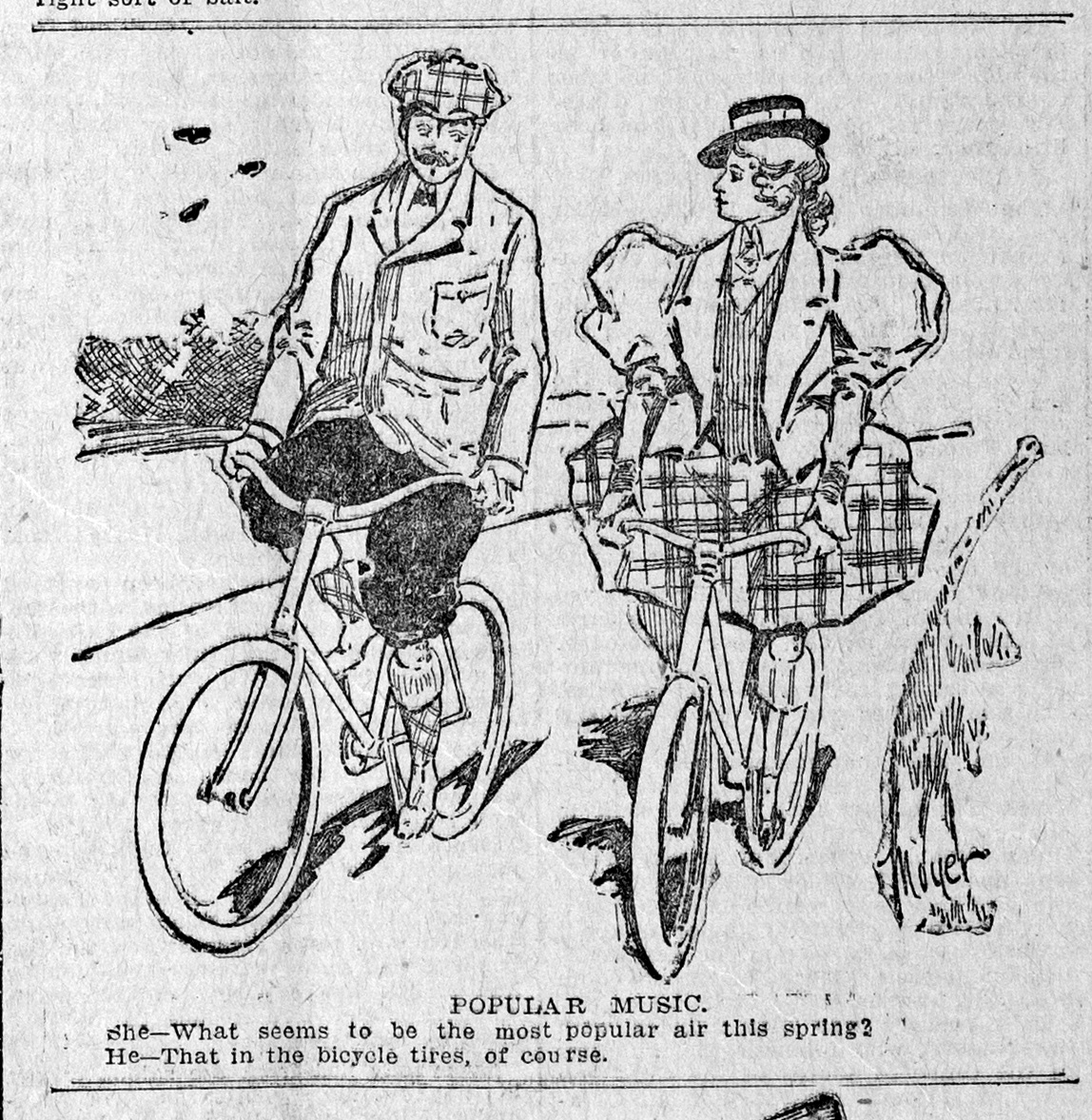 LibraryofVA's tweet photo. Sporty #NovemberDistractions:  Newspapers devoted a good deal of space to the cycling sensation that swept the nation as the nineteenth century came to a close. Image from the Richmond Times, May 9, 1897. #ChronAmParty  #VaChron https://t.co/foalbniC0h