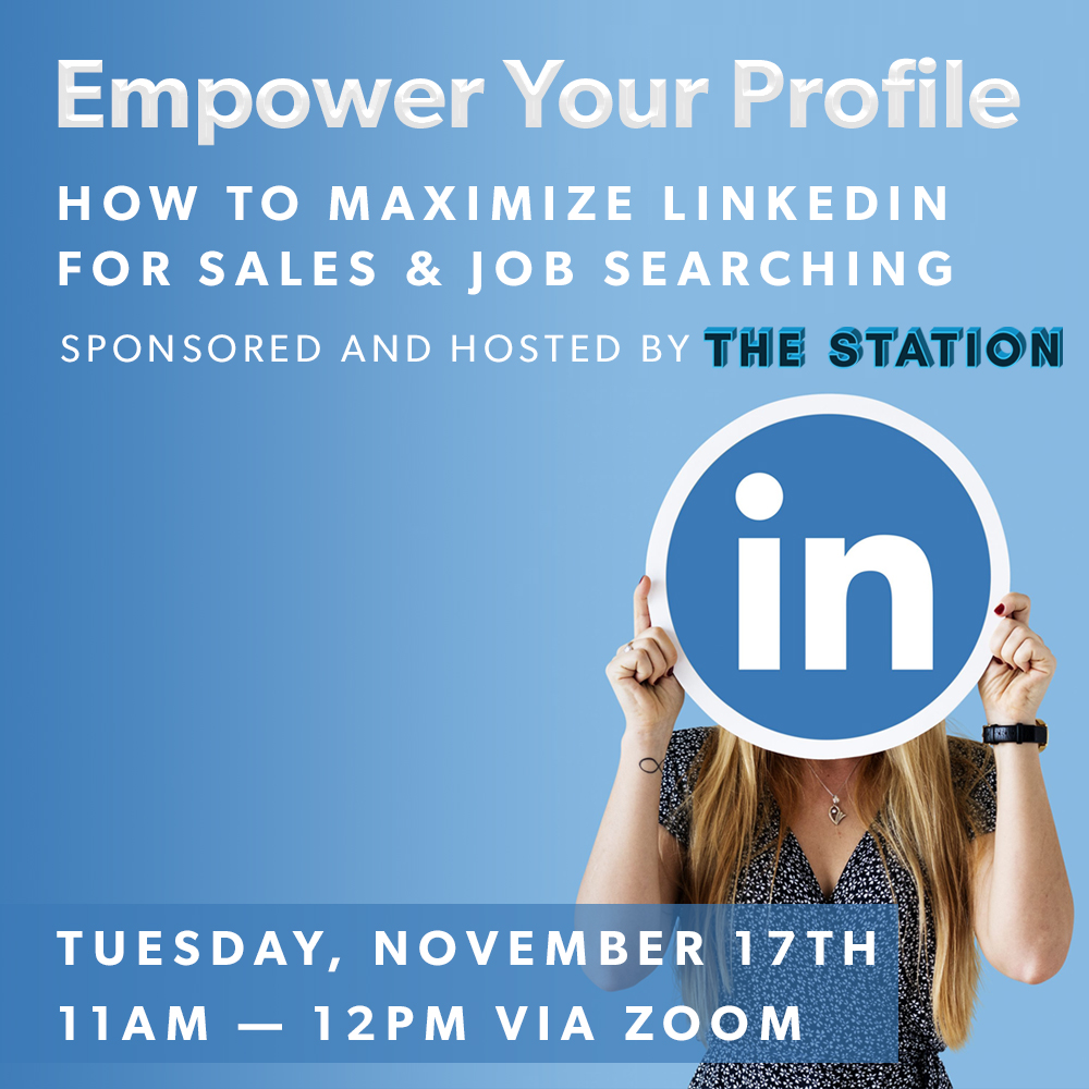 Join our sister company, The Station for a webinar on improving your <a href="/LinkedIn/">LinkedIn</a> profile at 11am today!
bit.ly/3pwoDp7