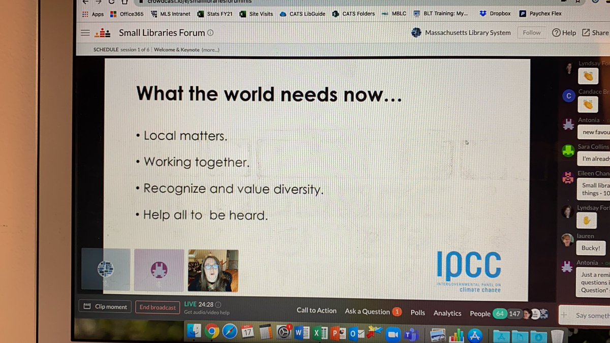 booksnyarn's tweet photo. .@Rebekkah tells us the mission of libraries are positioned to help save the world! ##smalllibraries https://t.co/BGLVNmLL3n