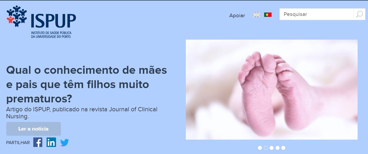 Hoje é o #DiaMundialdaPrematuridade! 

Quer saber mais sobre o conhecimento de mães e pais que têm filhos muito prematuros? bit.ly/36Lvgv0 

#ISPUP #prematuridade