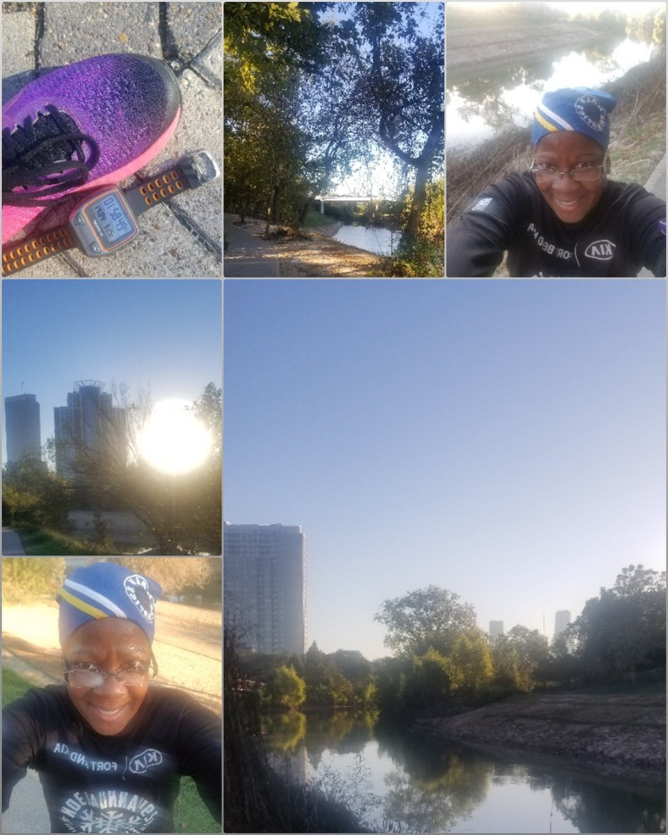 IamBridgetteL's tweet photo. Happy Tuesday!!! So grateful for colder temperatures... 9+ miles completed at my favorite running spot... #houston #Buffalobayou #runnerforspecialcauses #runner #Houstonrunner #commitmenttohealth #community #training #fitness #health #running #RunChat #GetOutToRun #RunHouston https://t.co/5pFXe6l9wb