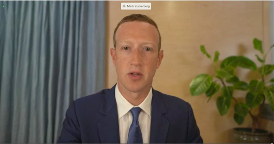Zuckerberg up now robotically reading a prepared statement. I wrote here about why Facebook is now calling for Section 230 reform (spoiler: it helps them and hurts their competitors)  https://www.fightforthefuture.org/news/2020-10-28-blowing-up-section-230-will-trample-human-rights/
