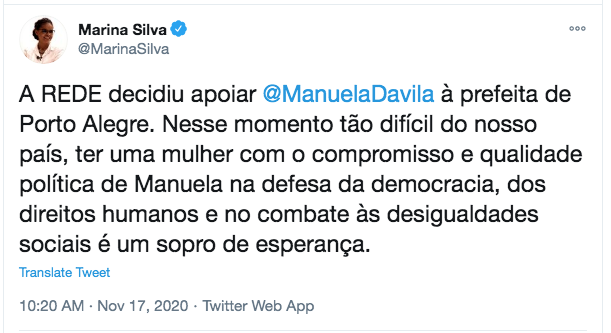 Rconstantino's tweet photo. Nossa, como estou surpreso! Ninguém sabia que a REDE é apenas um PT embalado à clorofila, que Marina saiu do PT, mas o PT jamais saiu de Marina. Mas não é esquerda nem direita, turma. Só apoia COMUNISTA... https://t.co/uACeq3H1xA