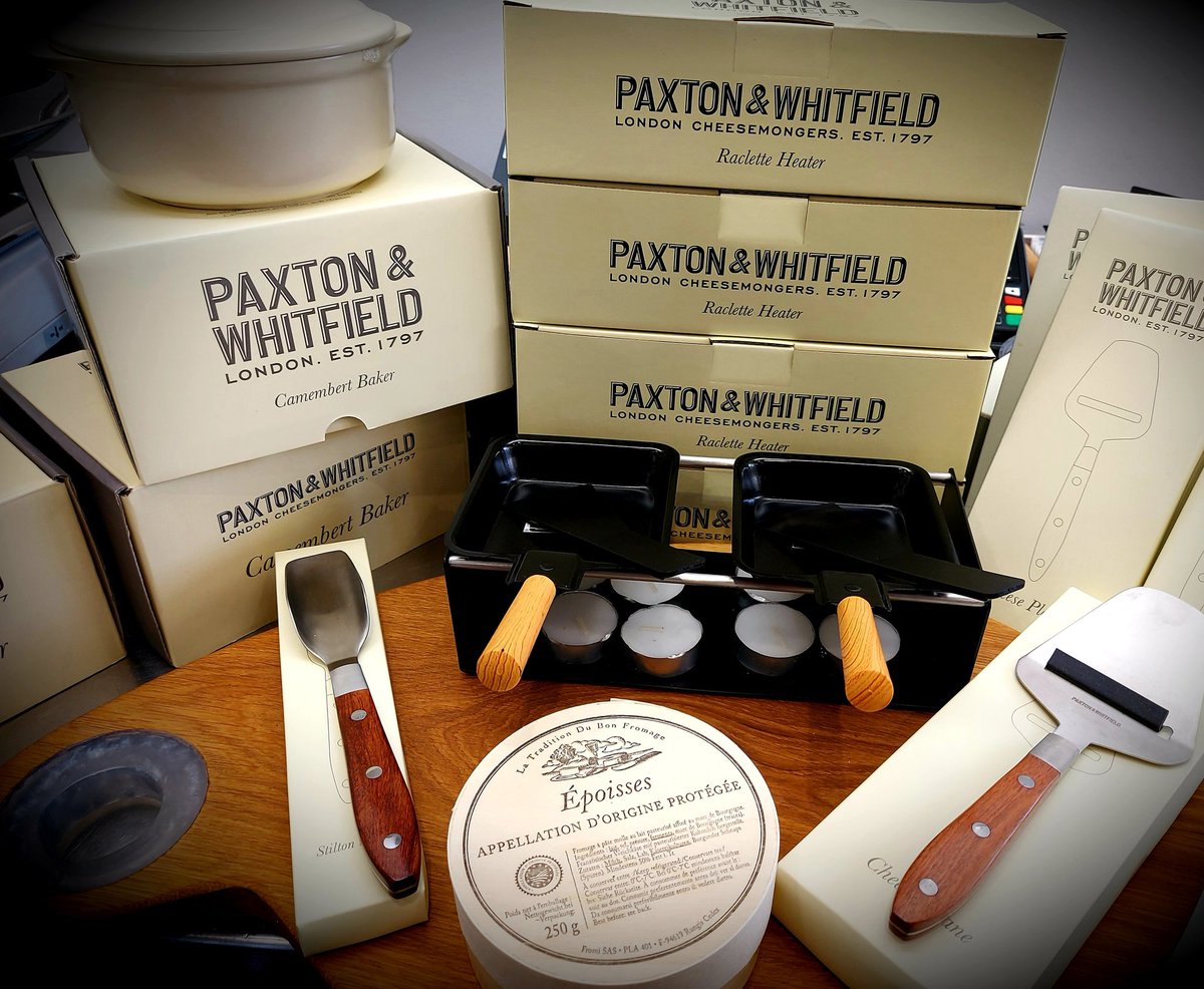 Look at these little beauties 😍 #paxtonandwhitfield #cheese #homewares #camembertbaker #raclettegrill #stiltonscoop #cheeseplane .... all in stock at #thegratecheesedeli #colwynbay 🧀🧀🧀