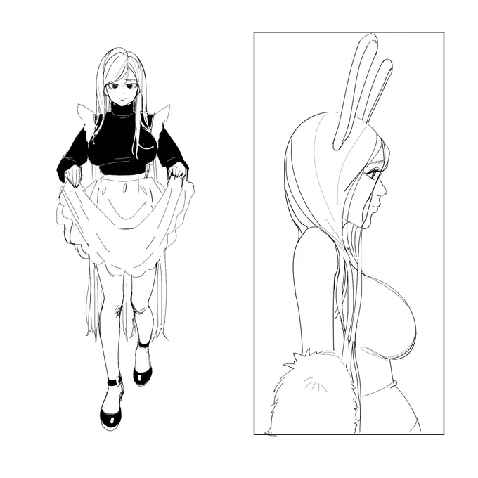 Fixed sketches from yesterday and Miku sketches from today (・_・;) 