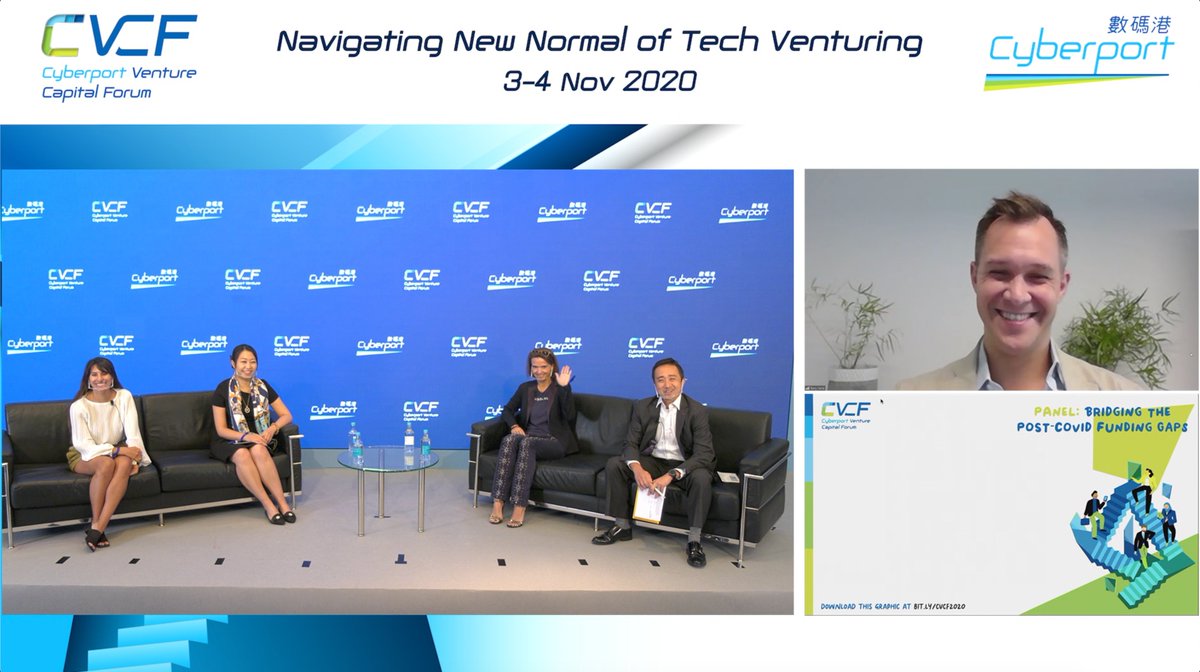 brincvc's tweet photo. During the @cyberport_hk Venture Capital Forum, @StefAlmeidaC spoke on a panel discussing funding opportunities post-COVID with @BelinKarena, @tonyverb, Ivan Wong, and Tina Choi. 

#CVCF2020 #Cyberport #StartupHK #HK #HongKong @whub_io https://t.co/Cglq06ujdM