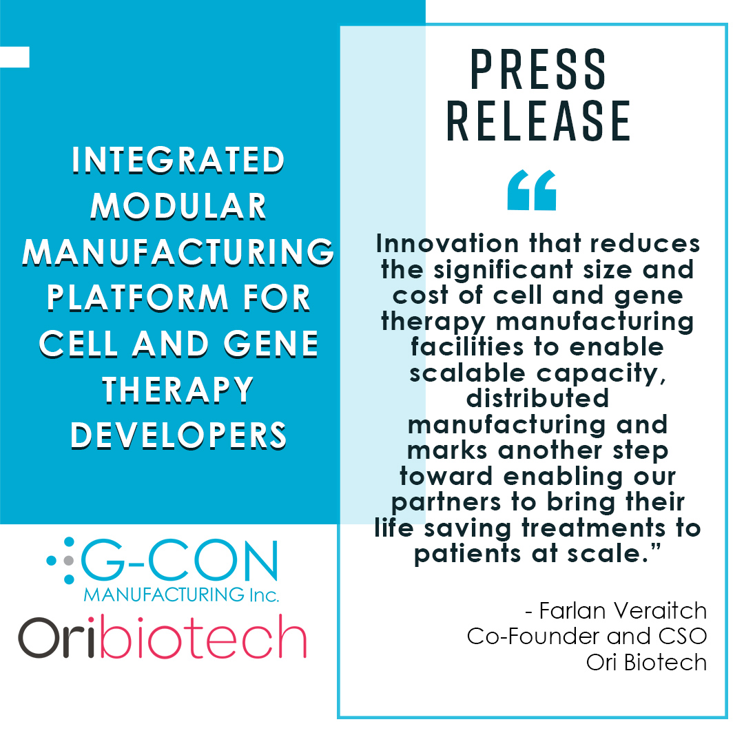 G_CON_PODs's tweet photo. We are thrilled to announce our global #collaboration with @OriBiotech to offer a #predesigned platform for flexible manufacturing of #celltherapies. Read more here https://t.co/uUJrqeZduk https://t.co/MMzCk7baTi