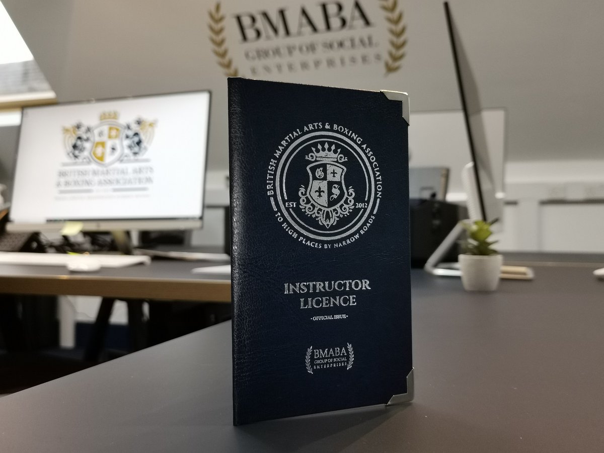 OfficialBMABA's tweet photo. Our brand new #ukmartialarts #instructor #licence arrived in today. Including an instructor's insert and a photographic ID card, these little beauties are the latest part of our extensive instructor licencing range.
Available imminently exclusive to #BMABA clubs!
#mybmaba https://t.co/ljxGC36MlU