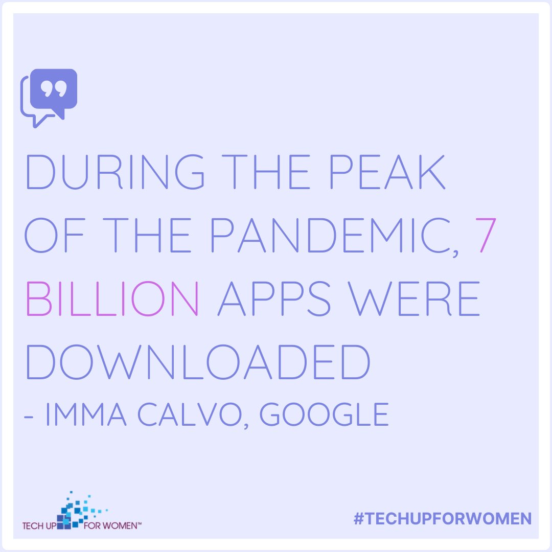 techupforwomen's tweet photo. Some great takeaways from “Learn to Pivot with New Technology” with @ImmaC276 from @google , Tiffany Perkins-Munn from @blackrock , and @mariatapia from @ibm 💙🗣 #techupforwomen
#techup #thefemaleleaders #womeninbusiness #womeninstem #womenintecch #tecch #stem #leadership https://t.co/Z1DWnOPjfv