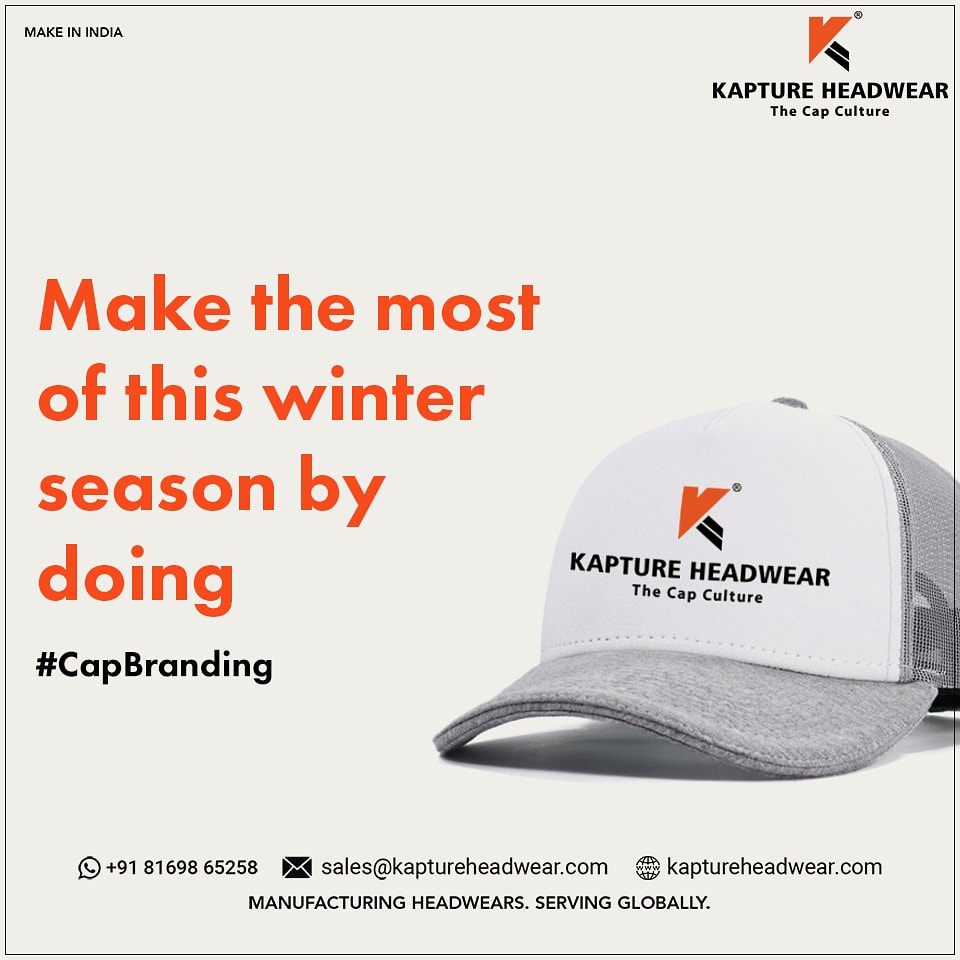 HeadwearKapture's tweet photo. Because winter is not a season, it's a celebration.
So celebrate this winter season by doing cap branding.
.
.
.
.
.
#Headwear #headwearmanufacturer #headwearindustry #headweardesign #kaptureheadwear #headweardesign #headband #bulkprdoduction #bulksupplier #bulkmanufacturing https://t.co/wOBuJB6rCW