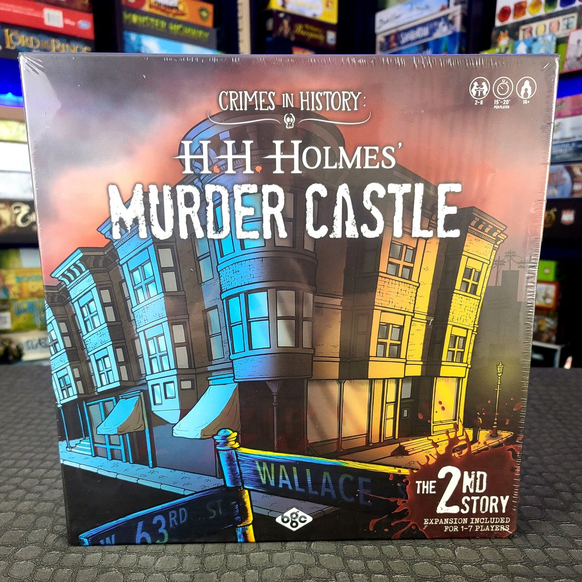 Mail call 😯😁😍 Incredibly excited to get this to the table 😃 With the box opened 😉🤣 Crimes in History: H H Holmes Murder Castle designed by Brandt Hoffman and Seth A Cooper, Art by Holly Carden, and published by <a href="/concepts_gaming/">Blueprint Gaming Concepts</a>
#boardgame #crimesinhistory #murdermystery
