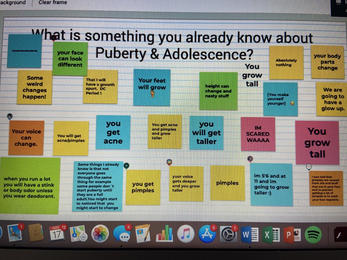 GricePE_htsd's tweet photo. Ms. Camera, Mr. Johnson and Mr. Wilson utilize โฆ@JamboardMโฉ for and Intro to Puberty lesson during live steam today. Great job sixth graders! We were impressed, but thereโs a lot more to learn ๐ โฆ@HTSDSuperBatlleโฉ https://t.co/qmj5WwB2sp