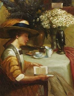 "The chief obstacle to a woman's success is that she can never have a wife. Just reflect what a wife does for an artist: Darns the stockings; keeps his house; writes his letters.. It is exceedingly difficult to be an artist without this time-saving help"-Anna Lea Merritt, 1900