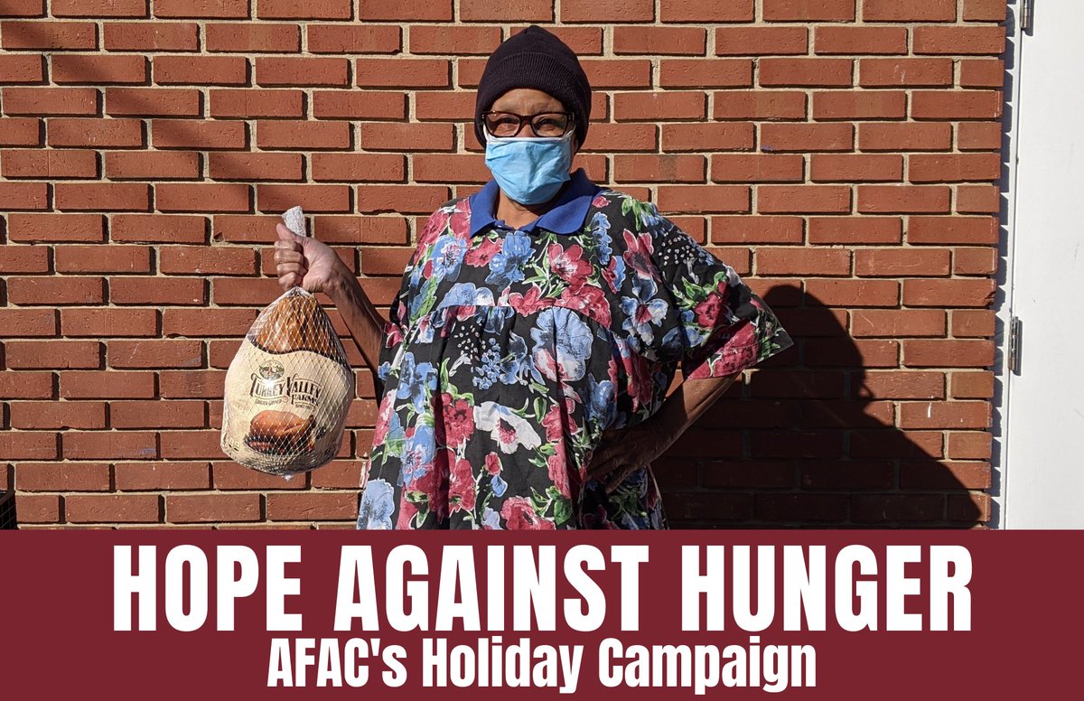 AFACfeeds's tweet photo. You can bring #HopeAgainstHunger and sponsor a family in need with a #Thanksgiving meal that includes a turkey, fresh produce, milk, eggs, and bread for $25. Donate now and have your gift matched! Visit https://t.co/vFEVNFZg94 to learn more. #afacfeeds https://t.co/7QzbJfb5hw
