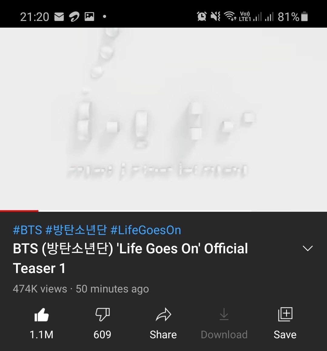 SnekaCM's tweet photo. @YouTube How is it even possible for a video to freeze at #474k views for almost an hour and #1M Likes for the same. #BTS_BE @bts_bighit @bangtan__india #LifeGoesOn
P.S The screenshots are from two of my own devices at various times.
#youtubedoessomething
#armyalert https://t.co/rLgvOwSOkD