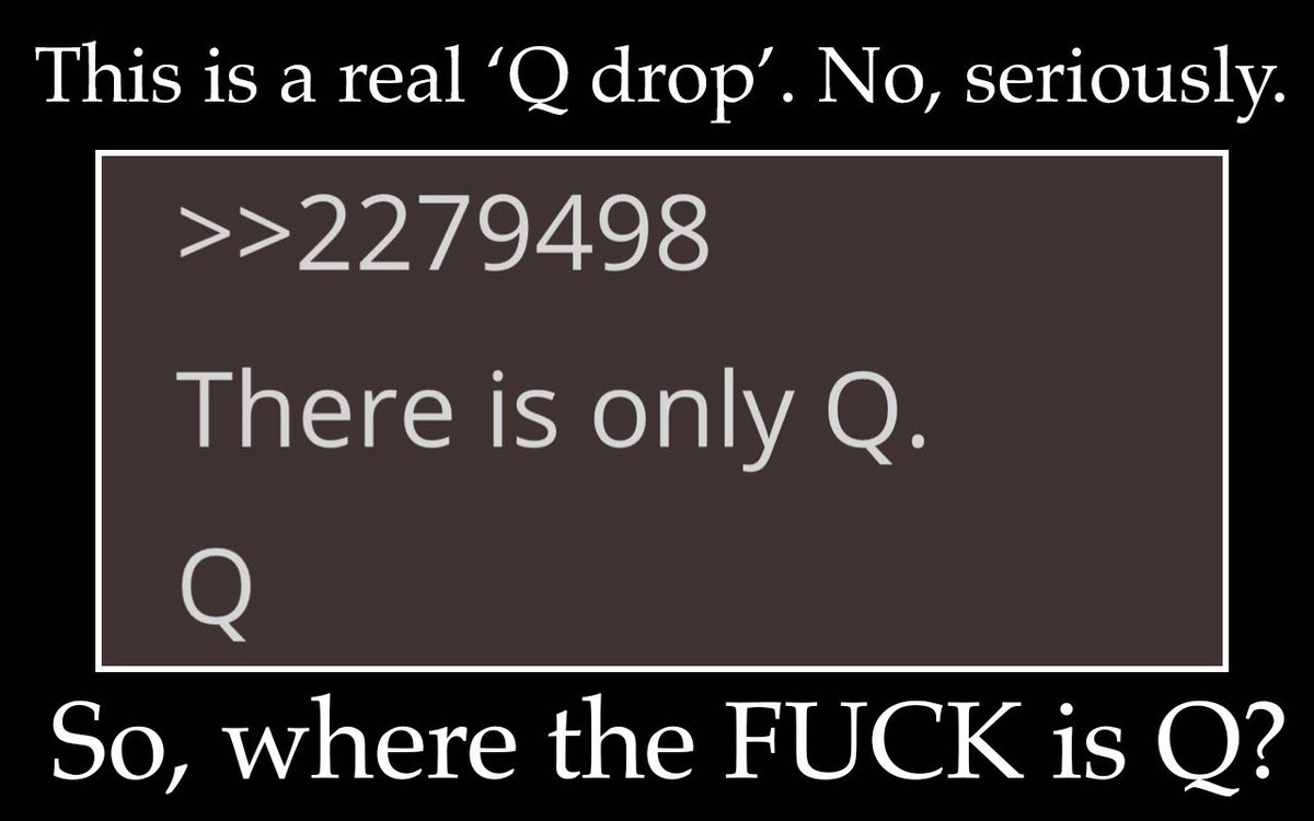 “E” AND “Q” ARE DEEPLY CONNECTEDOne thing E has proven is that it either controls or has foreknowledge of Q drops and content.This has been comically blatant. Let’s look at a few examples.First, for no particular reason, my favorite Q drop 