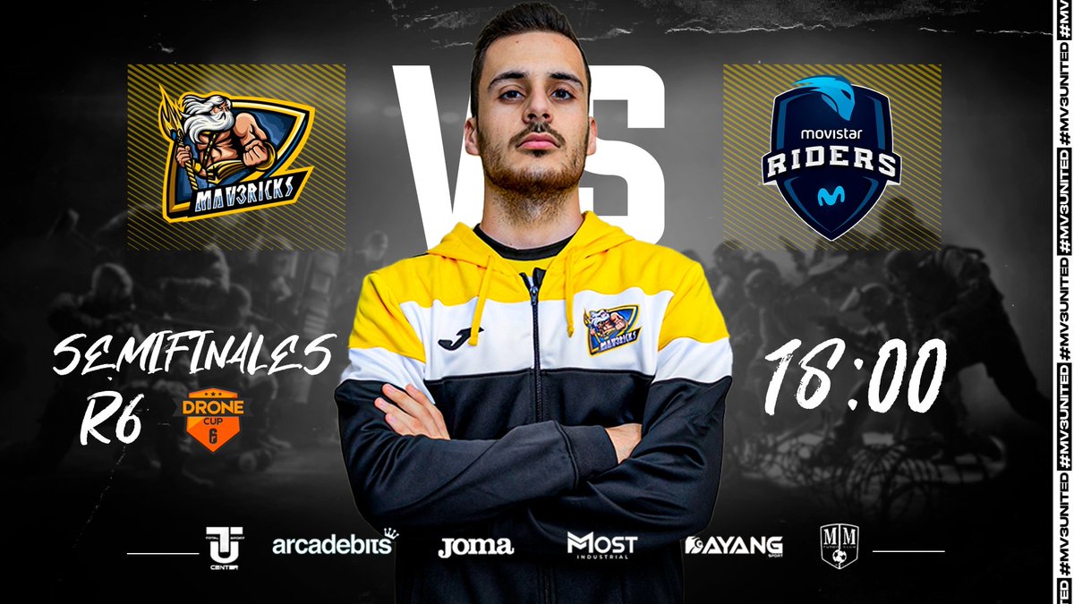 Si hay que soñar en algún momento, que sea hoy en la #R6DroneCup 

🏆 SEMIFINALES 
🆚 <a href="/Movistar_Riders/">Síguenos en @MovistarKOI</a> 
🕧 18:00
📺 Twitch.tv/rainbow6es

#MV3United #GoMV3 🖤💛