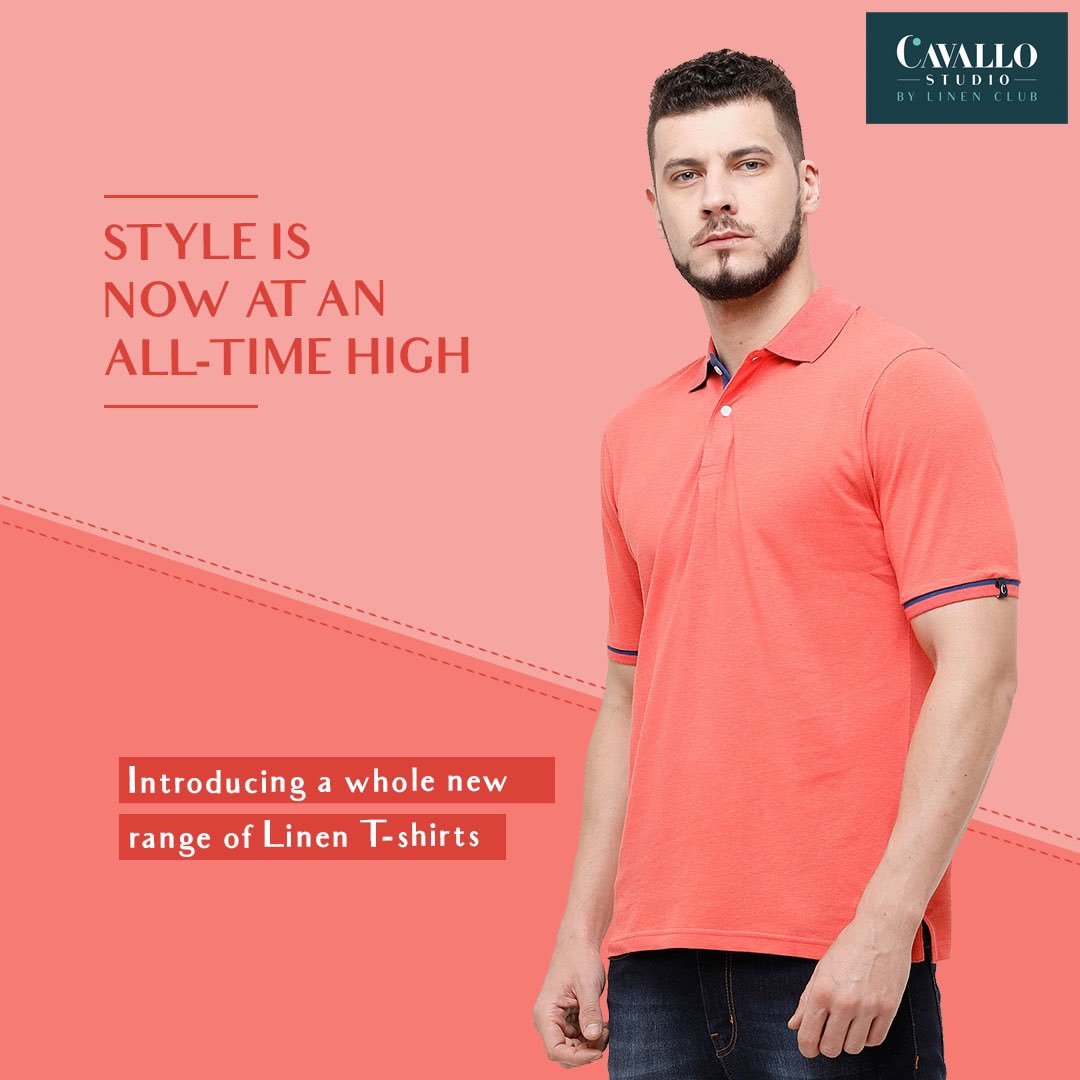 LinenClub's tweet photo. Introducing the latest range of linen-blend collared T-shirts from Cavallo Studio by Linen Club. They’re simply perfect for everything right from your WFH meeting to the virtual party.

#LifeinLinen #LinenLifestyle #LinenClub #LinenLife #LinenTshirts #LinenTees #WFH https://t.co/bTTNVmhtoM