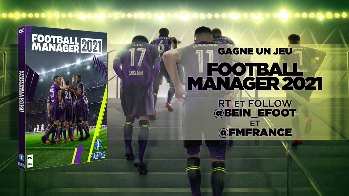 beIN eFoot (@bein_efoot) on Twitter photo 🎁 CONCOURS : DEUX CLES FOOTBALL MANAGER 2021 a gagné le jour de sa sortie !
Pour participer :
👉 RT le Tweet
👉 FOLLOW <a href="/beIN_eFoot/">beIN eFoot</a> et <a href="/FMFrance/">Football Manager FRA</a>
TIRAGE AU SORT : 23 novembre 22:00
Bonne chance à tous ! 🍀
#FootballManager2021
#beinefoot 🎁 CONCOURS : DEUX CLES FOOTBALL MANAGER 2021 a gagné le jour de sa sortie !
Pour participer :
👉 RT le Tweet
👉 FOLLOW <a href="/beIN_eFoot/">beIN eFoot</a> et <a href="/FMFrance/">Football Manager FRA</a>
TIRAGE AU SORT : 23 novembre 22:00
Bonne chance à tous ! 🍀
#FootballManager2021
#beinefoot