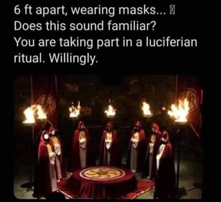 These things about satanism and Covid-19 are just bonkers.Simply wrong. Just stop your nonsense.