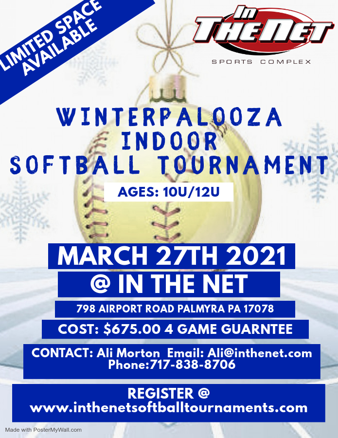 ItnSoftball's tweet photo. Get your team registered for our Winterpalooza tournament https://t.co/5JxwBiW2KF