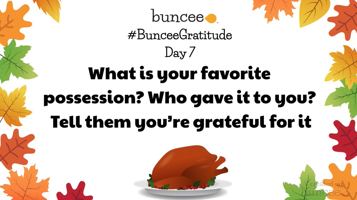 PebbleGoHQ's tweet photo. Make gratitude a daily habit! Today's #BunceeGratitude💛 prompt is "What is your favorite possession &amp; who gave it to you?"

Share to the Buncee Board &amp; see what everyone is grateful for today! Use the Board code r693bh or head to this link 👉 https://t.co/9ynTA9ro2G https://t.co/S5JrZRliFj